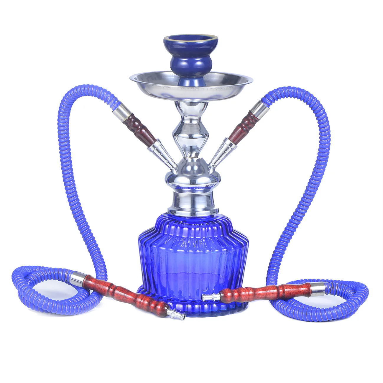 hookah shisha double-tube glass iron cage smoke bottle hookah shisha - RORA