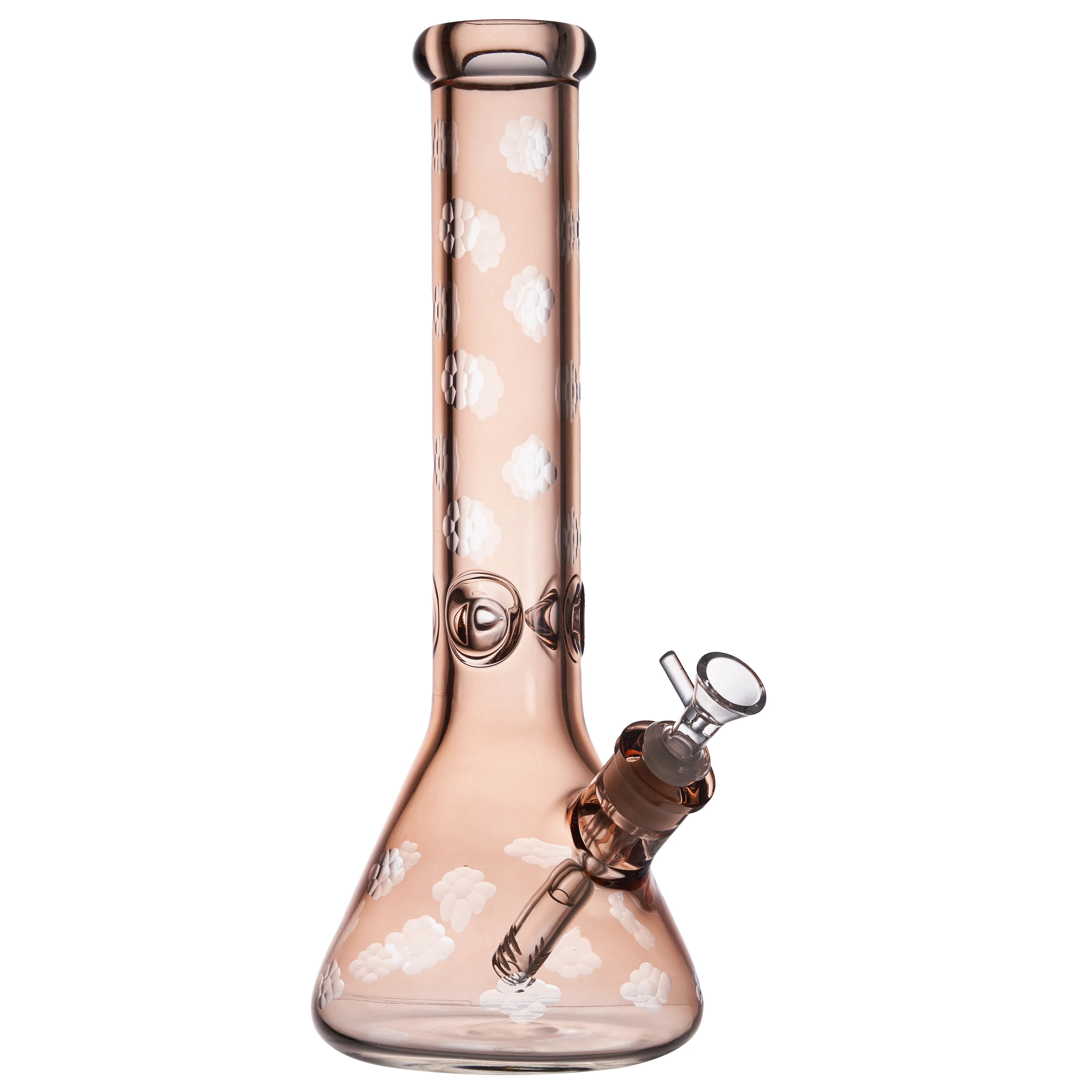 Everlasting Snowflakes Glass Bong 7mm Thick | 13.8 inch - RORA