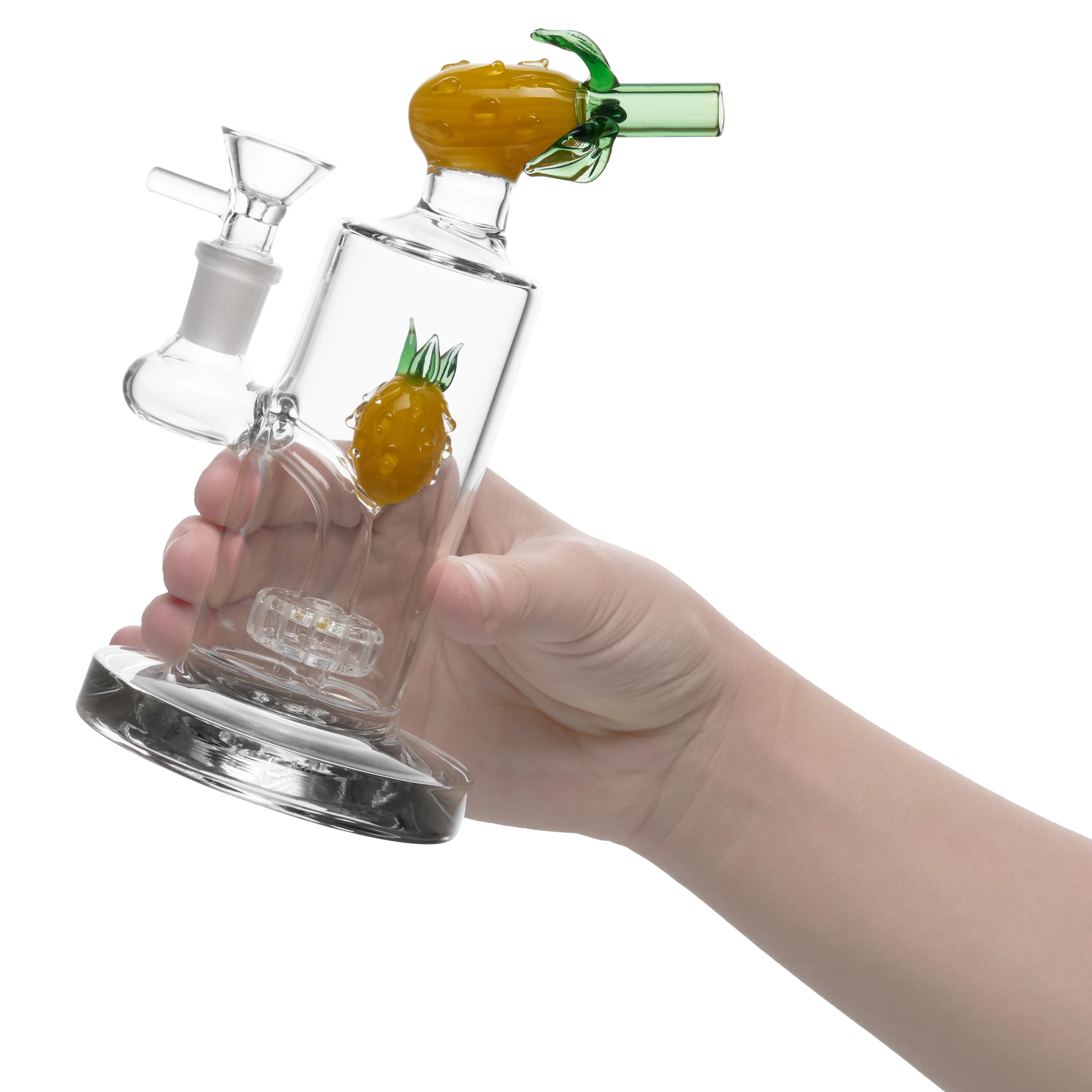 Cute Mini Pineapple Glass Bong | 8 Inch - RORA