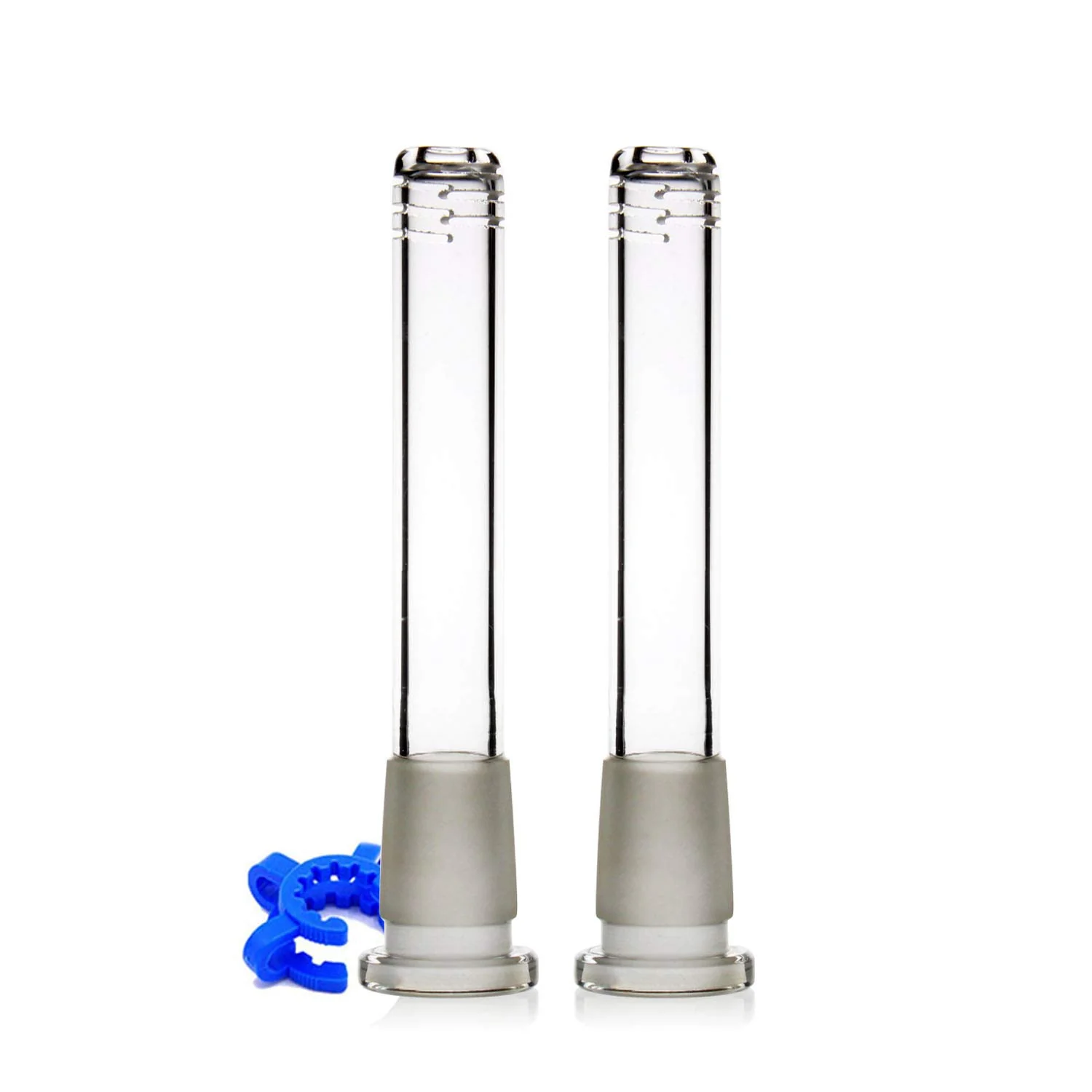 2pcs Glass Bong Smoking Pipe 14.5mm Accessories Bubbler - RORA