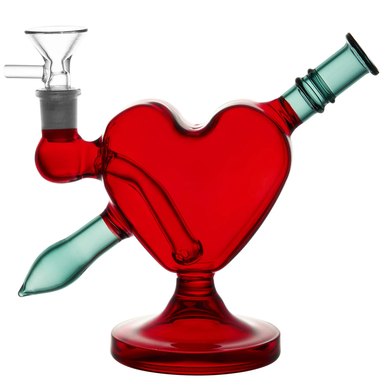 Heart and Arrow Glass Bong | 5 Inch - RORA