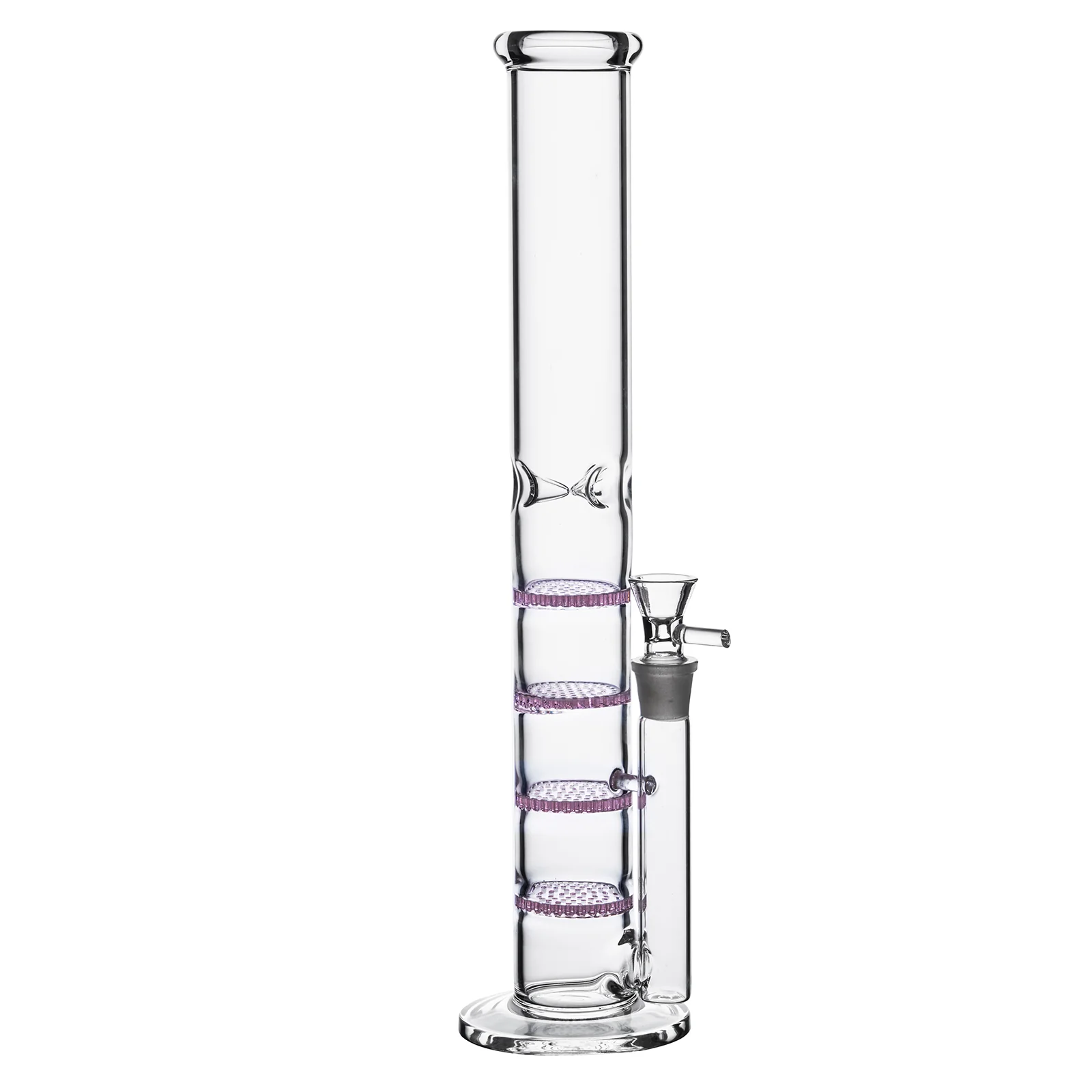 Pink Honeycomb Turbine Glass Bongs | 18mm 16inch - RORA