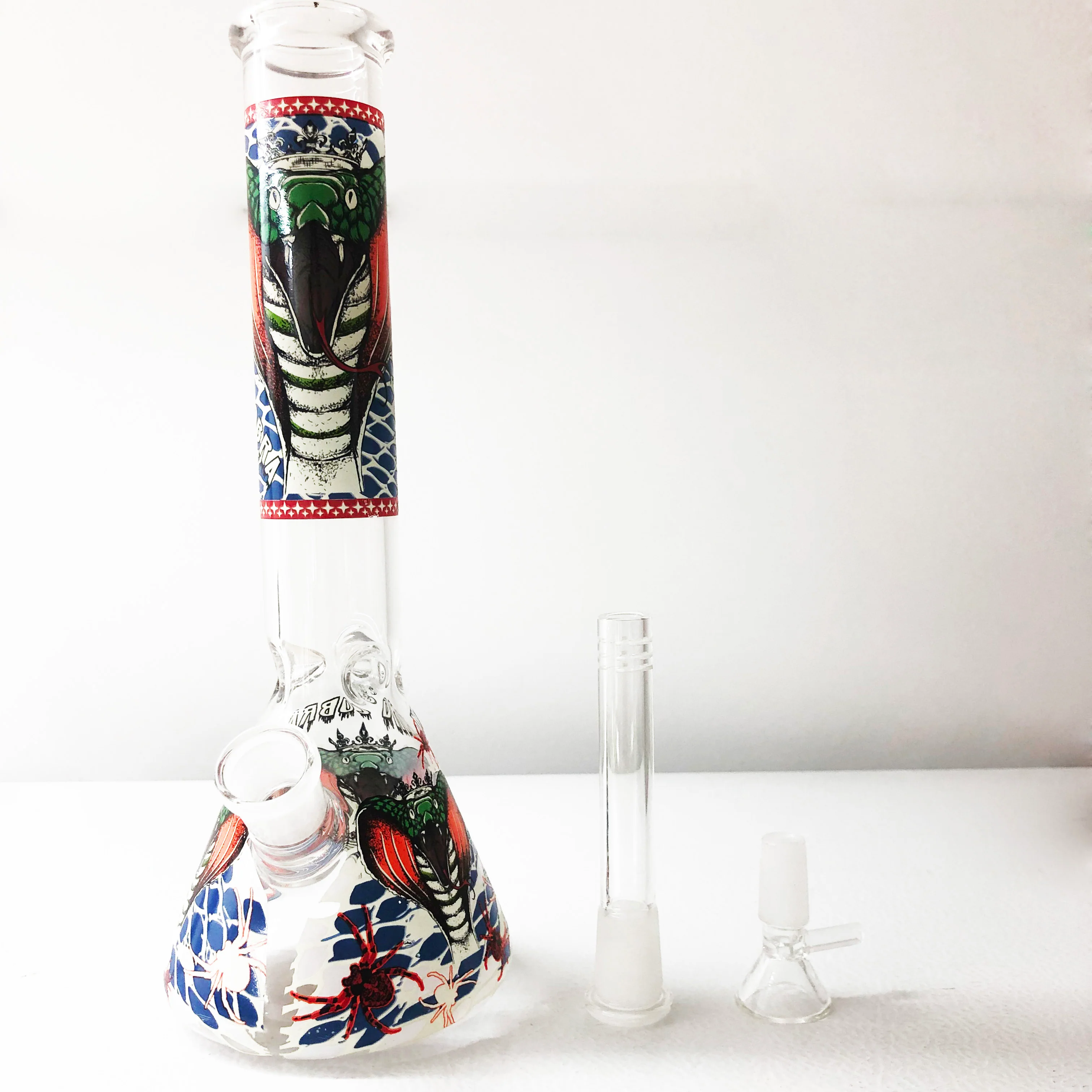 King Cobra Beaker Ice Bong |  11 inch - RORA
