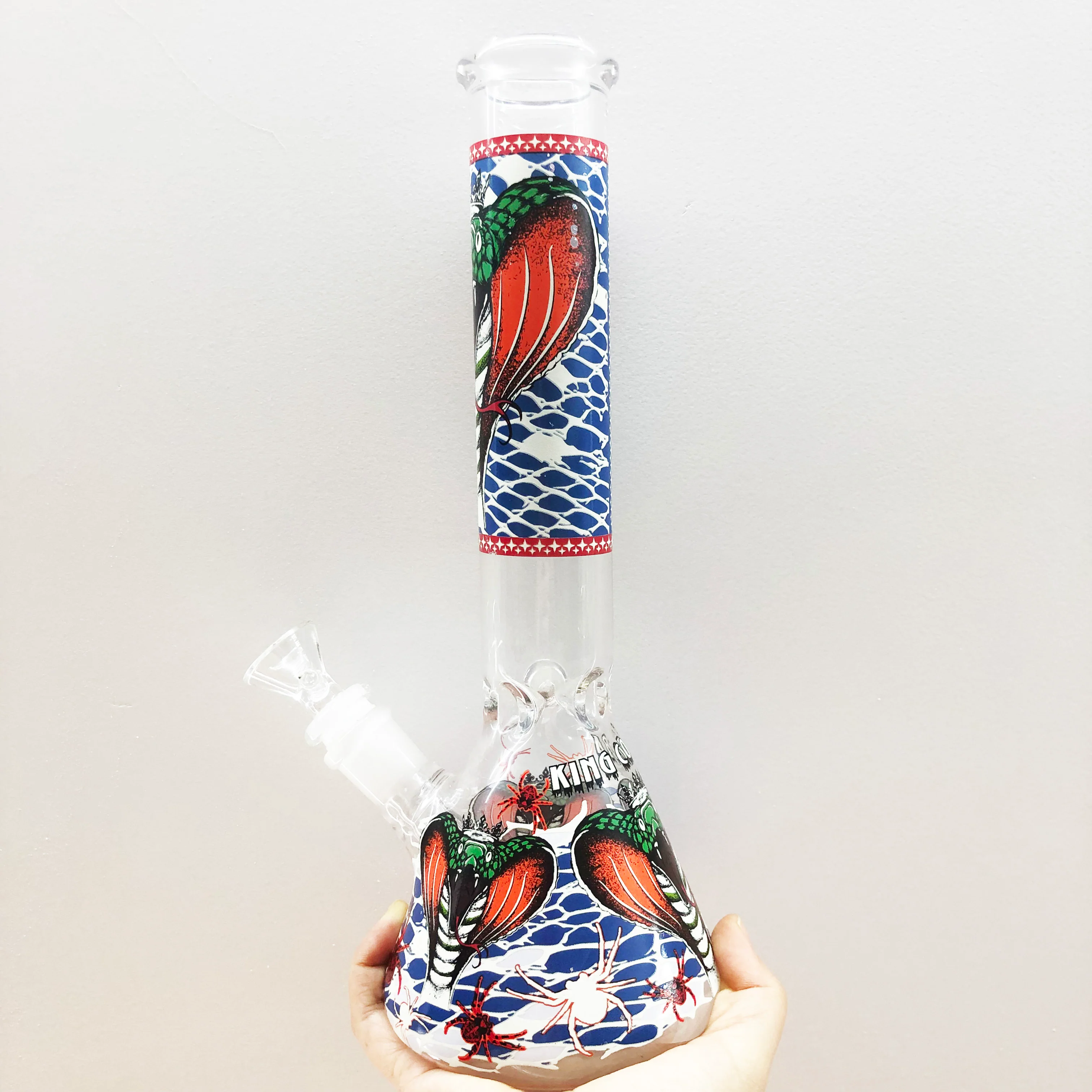 King Cobra Beaker Ice Bong |  11 inch - RORA