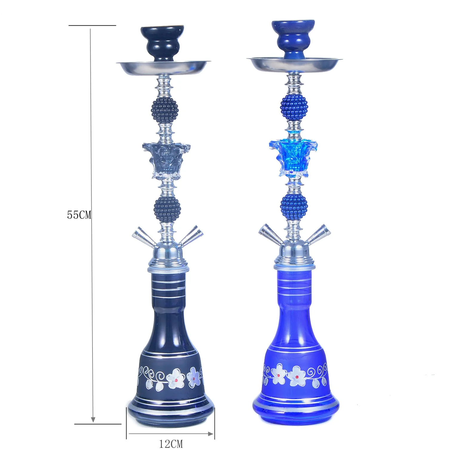 Double-barreled glass hookah Arabic large hookah shisha - RORA