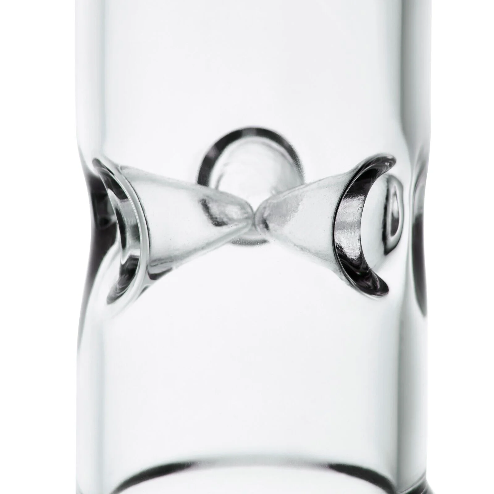 Transparent Double Cage Glass Bong | 18.8mm 15inch - RORA