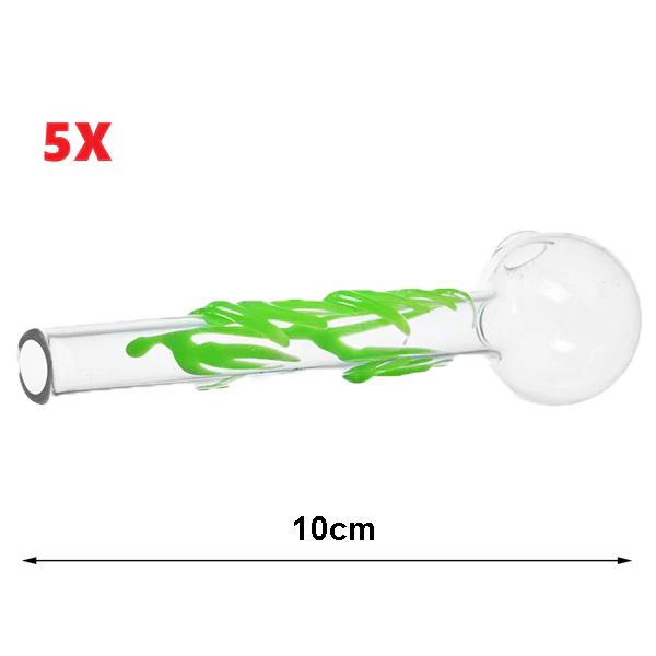 5pcs Sweet Puff Colorful Glass Handicrafts | 10cm - RORA