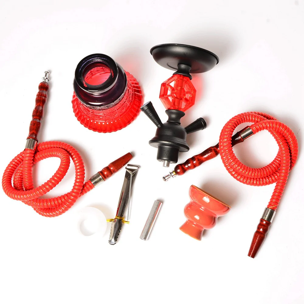 Arabic hookah set double tube glass hookah kettle / 26cm - RORA