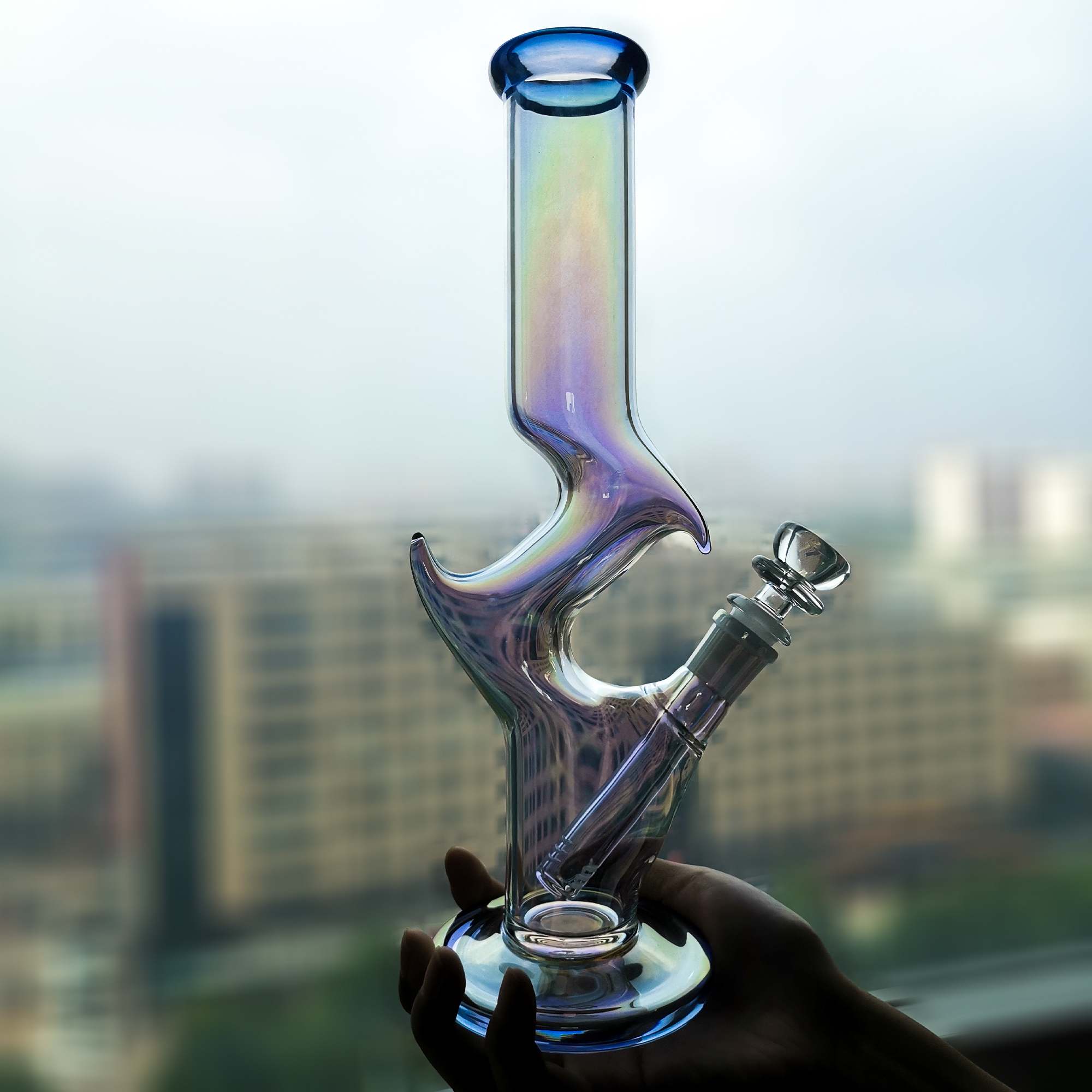 Handmade Glass Bong  Dolphin - RORA