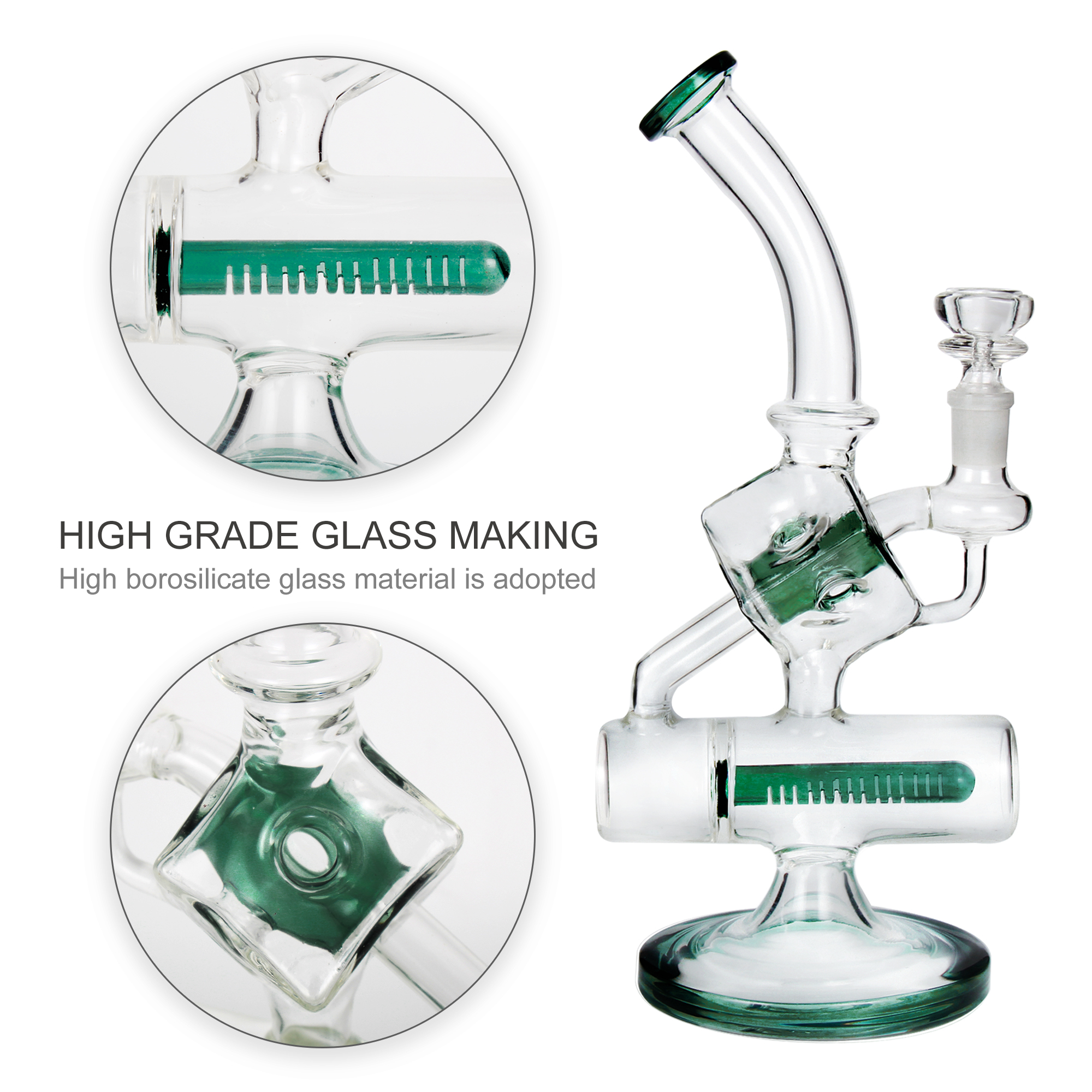 Handmade Glass Dab Rigs | 14.5mm 11inch - RORA