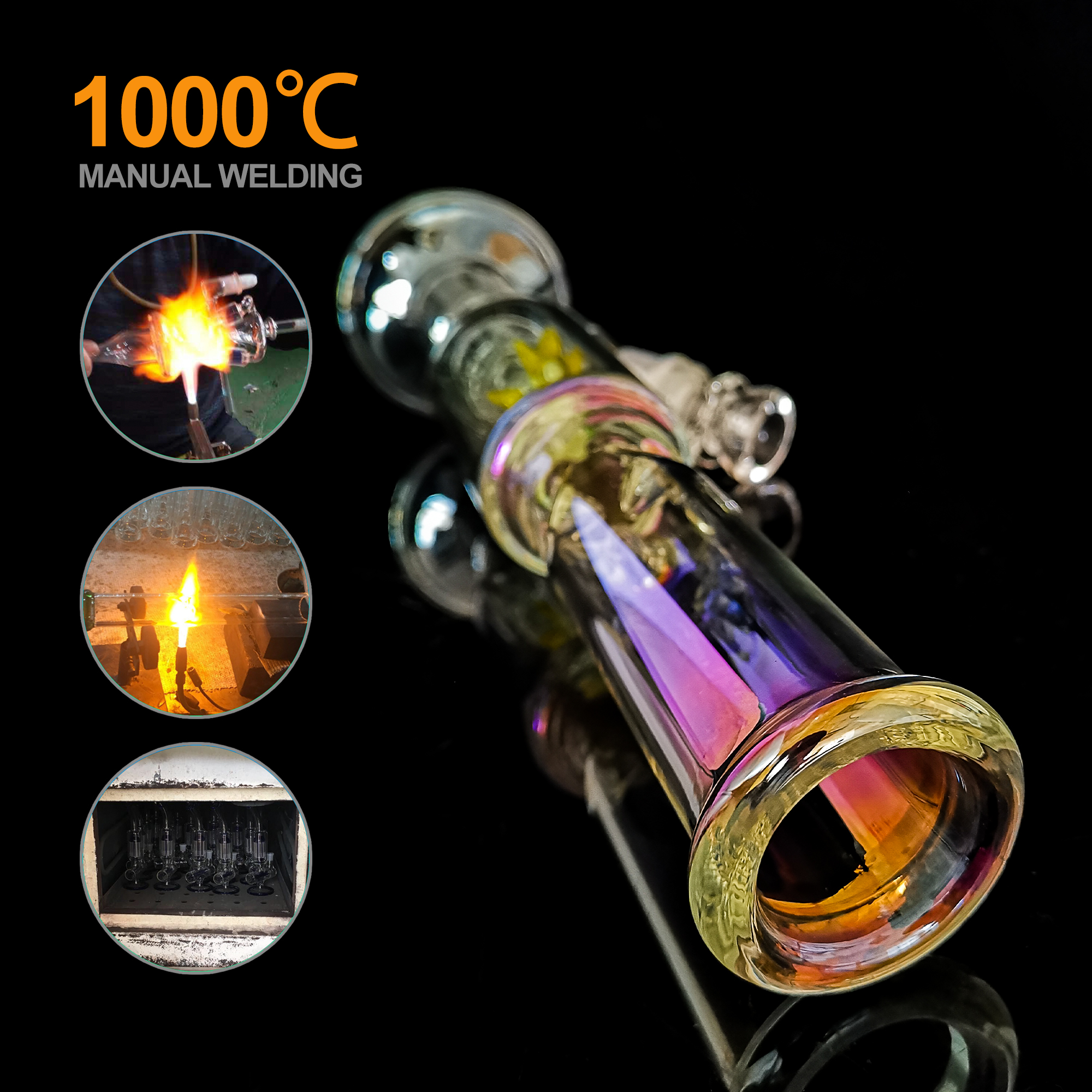 Handmade Glass Bong  Pisces - RORA