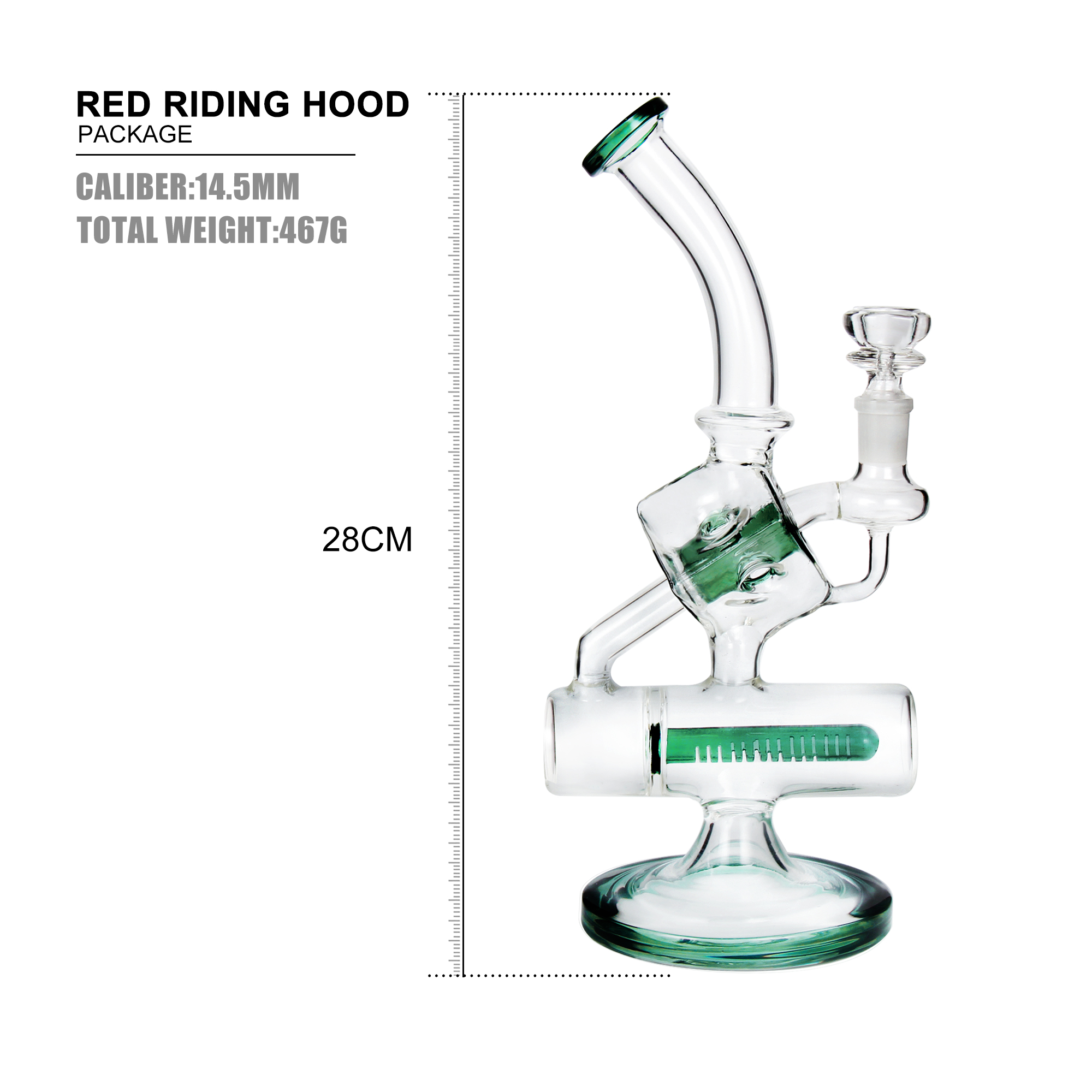 Handmade Glass Dab Rigs | 14.5mm 11inch - RORA