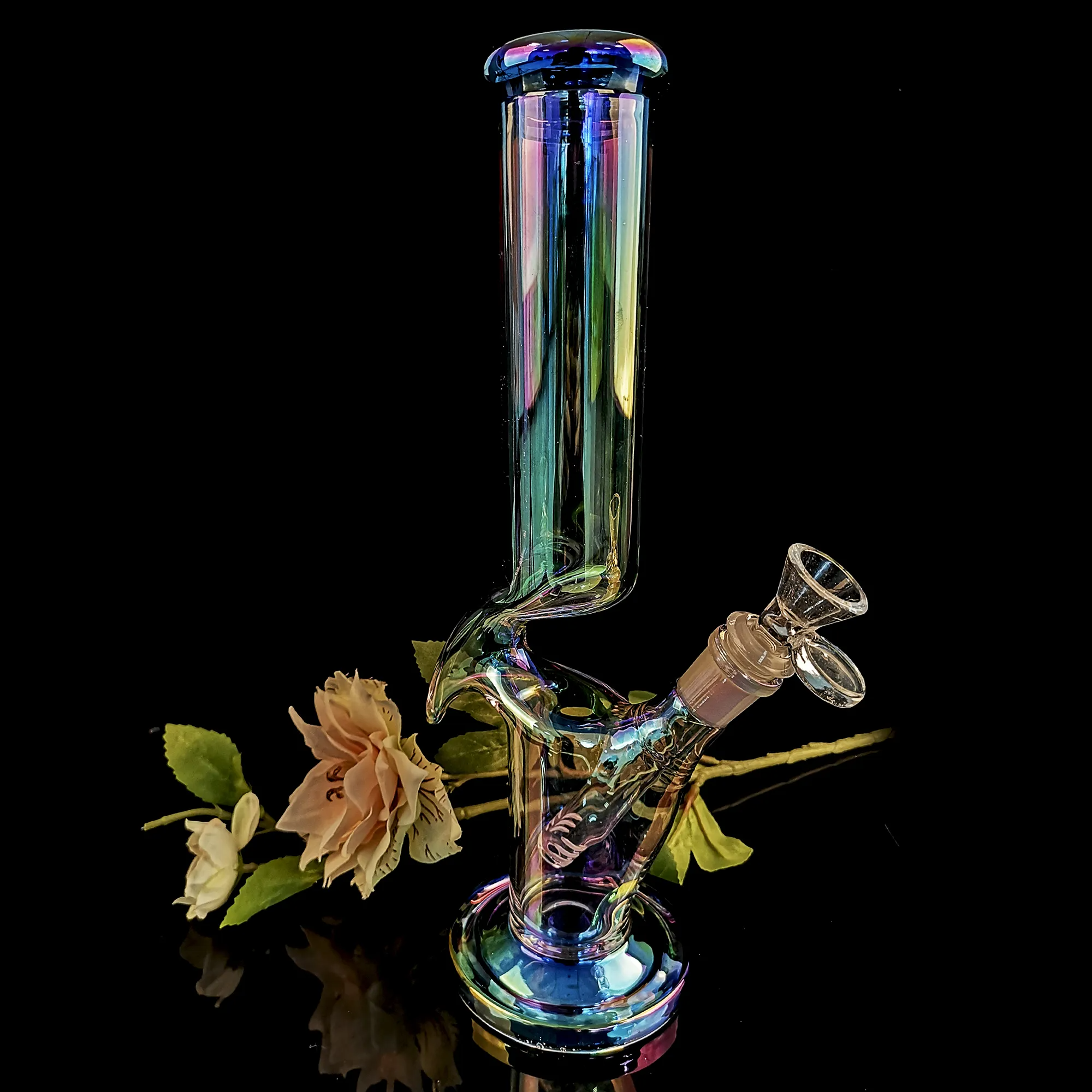 Handmade Glass Bong  Meniscus - RORA