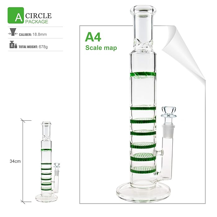 Glass bongs Double Tree Dome | 18.8mm 16inch - RORA