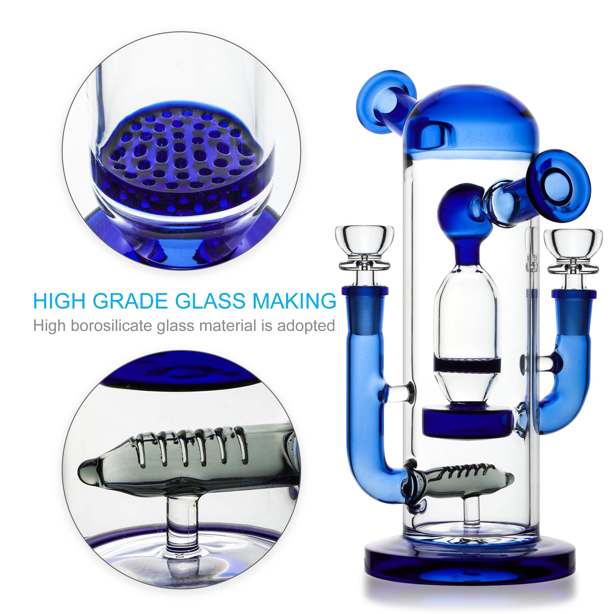 Smoke-Blue| 14.4mm  9.6inch - RORA