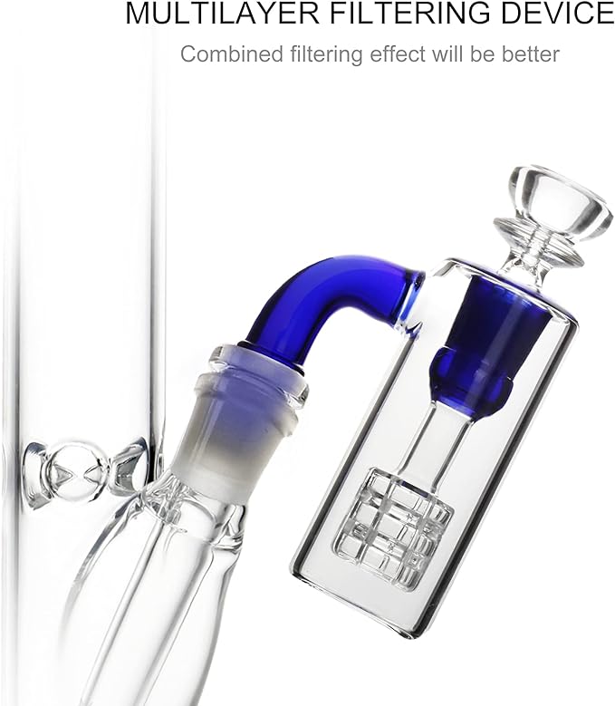 Glass Bong Bubbler 18.8mm Head Glass Pipe Filter Water Bong Bowl Ash Catcher