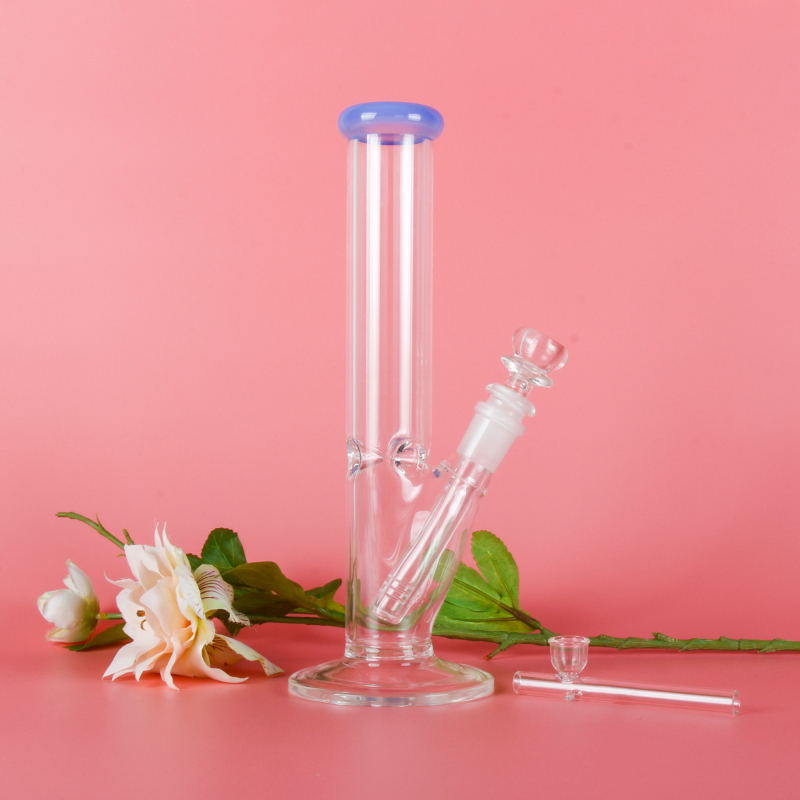 10″ Clear Water Bong Glass Pipe Beaker Bubbler For Smoking