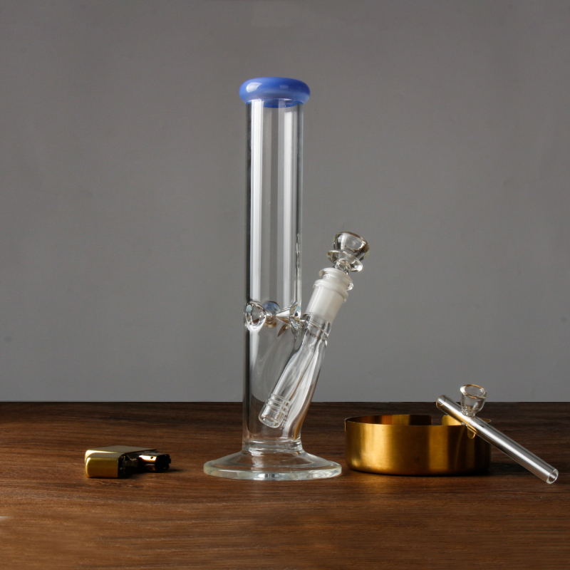 10″ Clear Water Bong Glass Pipe Beaker Bubbler For Smoking