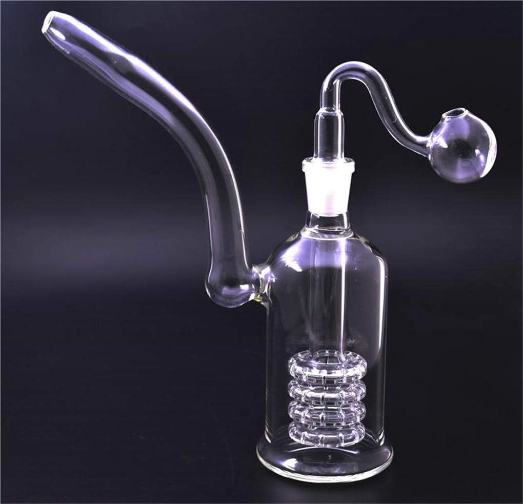 Glass Oil Burner Thick Glass ash Catcher Bongs 8inch Dab Oil Rigs with 14mm Smoking (A) - RORA