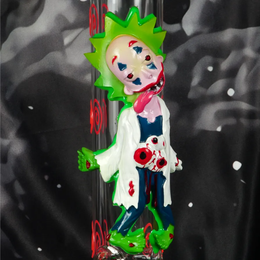3D Rick And Morty Glass Bong 13 In - RORA