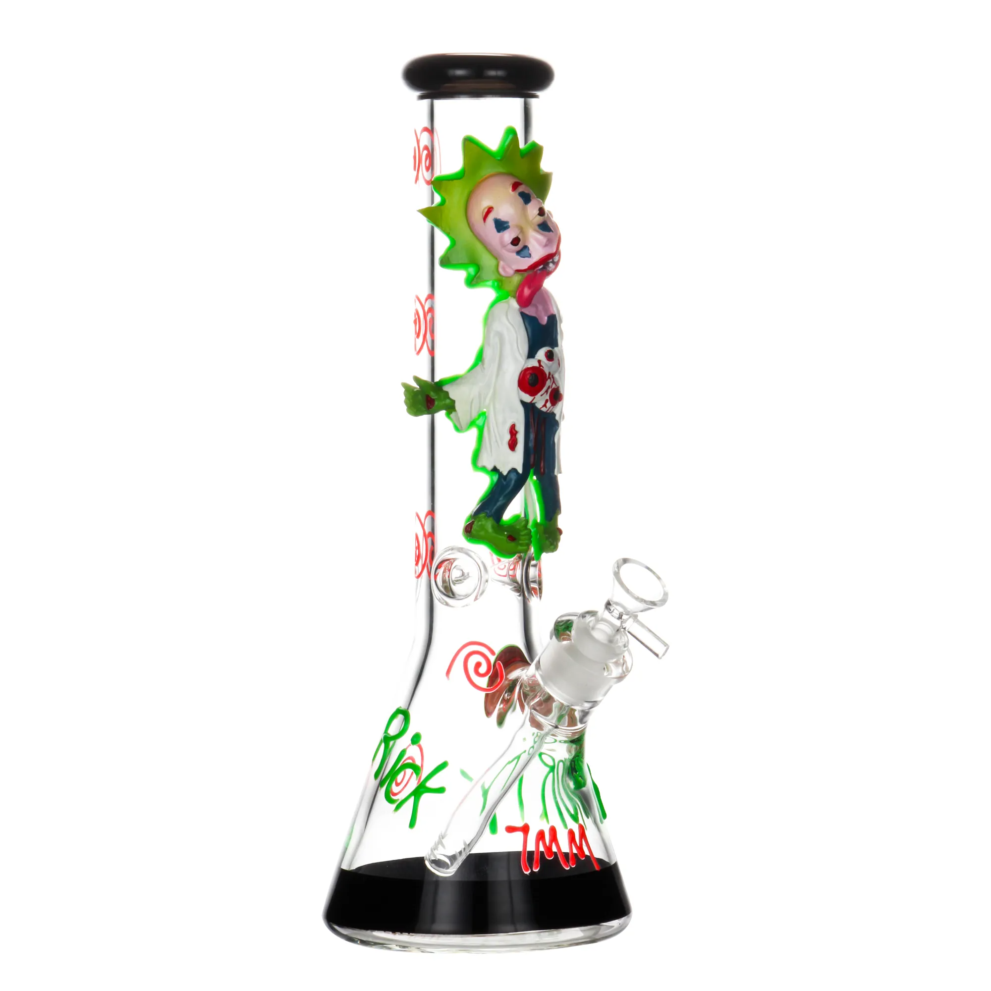 3D Rick And Morty Glass Bong 13 In - RORA