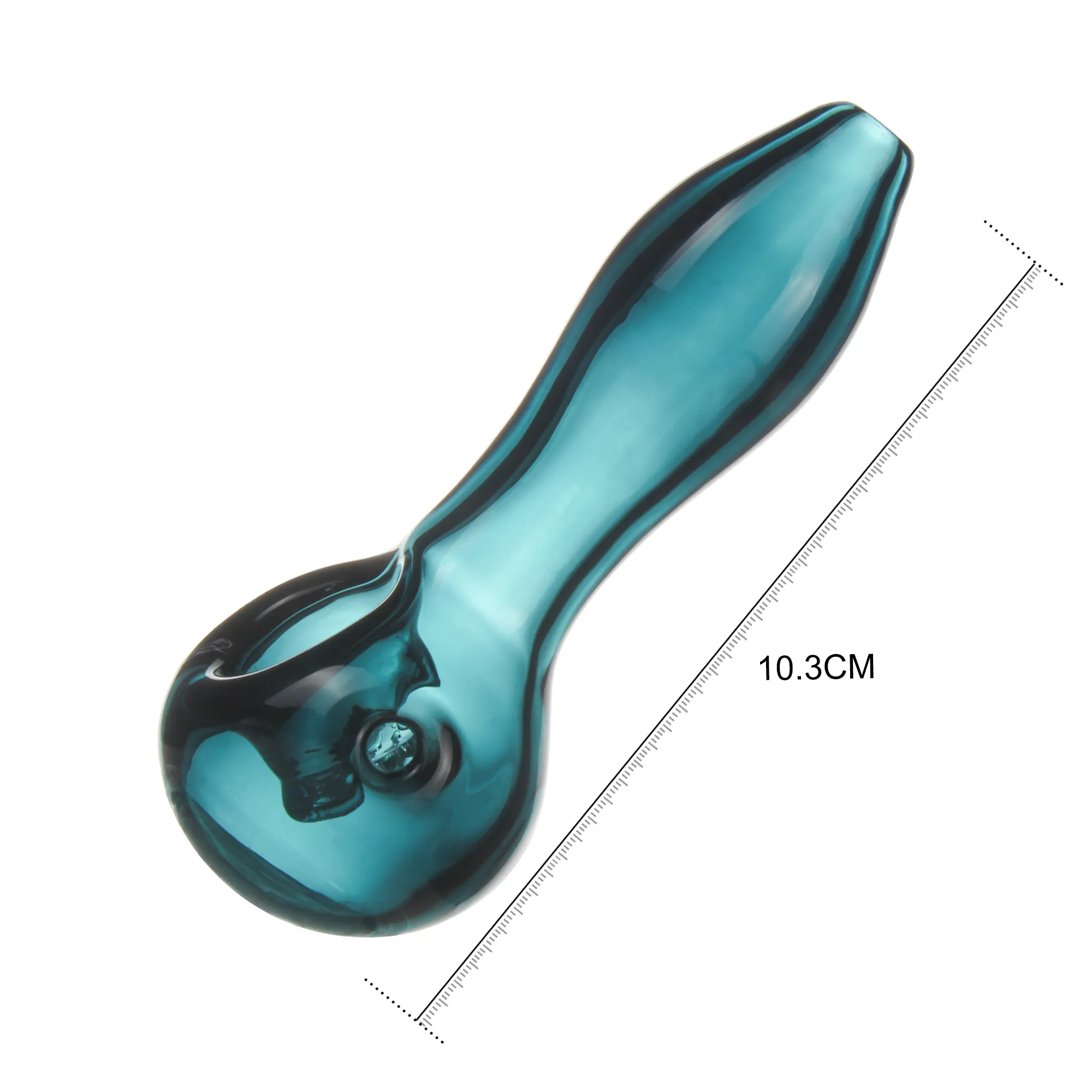 4″ Blue Glass Pipe Water Smoking Pipe Sweet Puff