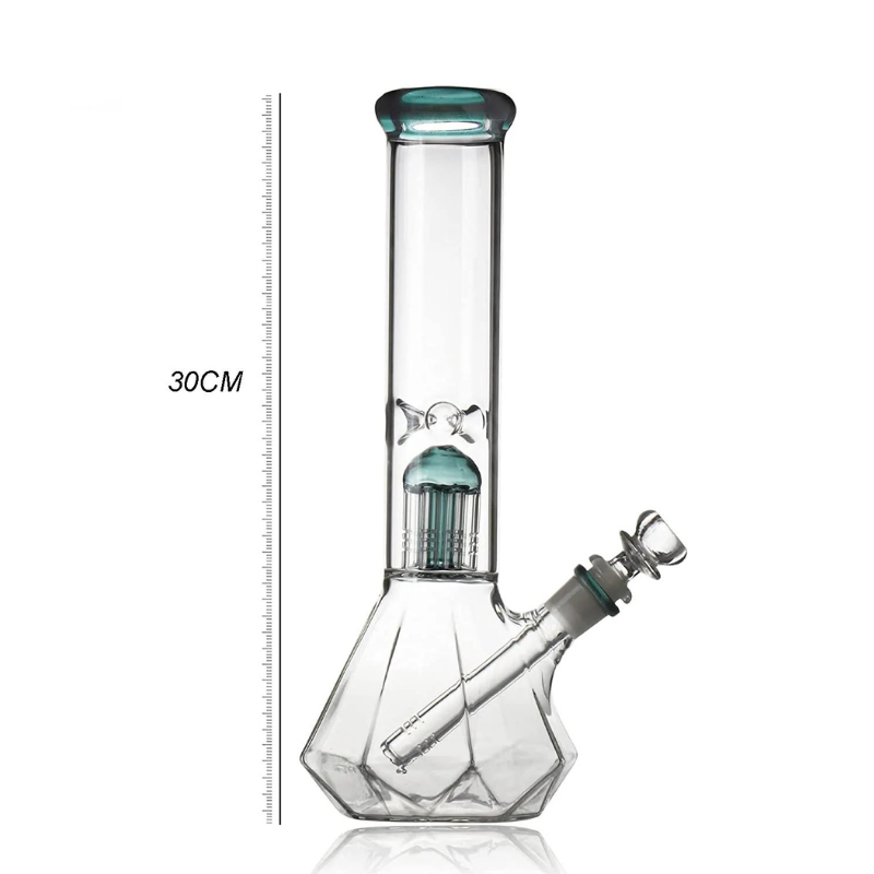 Blue Diamond Glass Bong | 12 inch - RORA