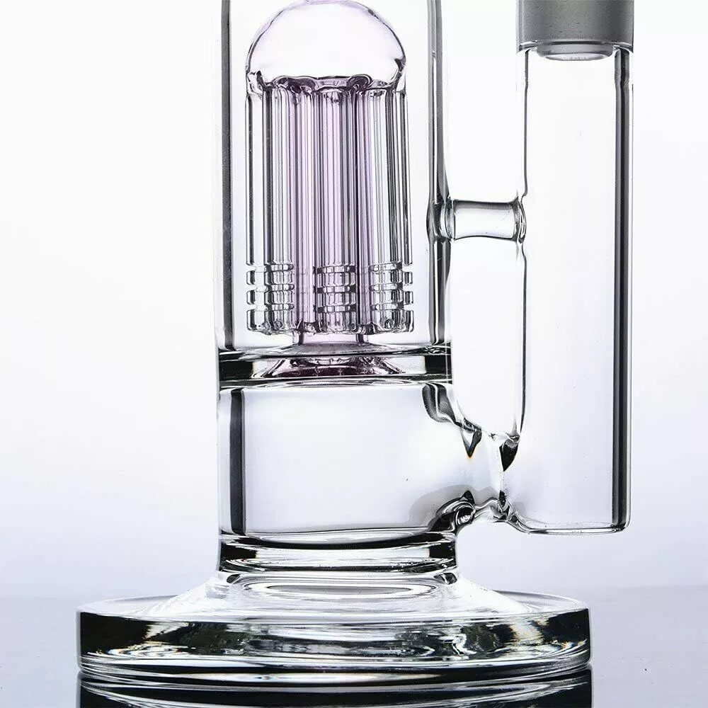 Glass Bong Vase Double Tree Dome Water pipe beaker bubbler | 18.8mm 16inch
