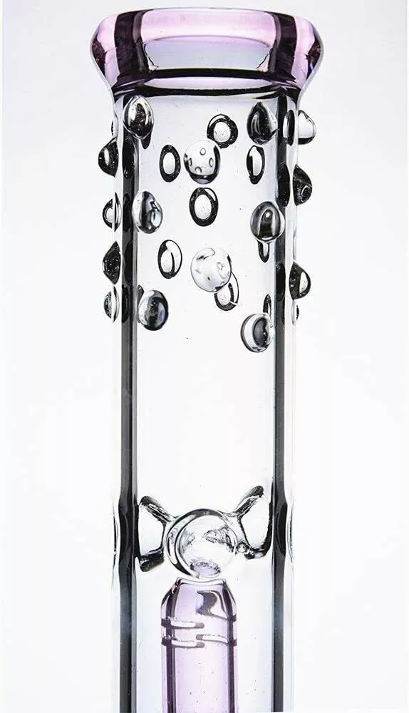 Glass Bong Vase Double Tree Dome Water pipe beaker bubbler | 18.8mm 16inch