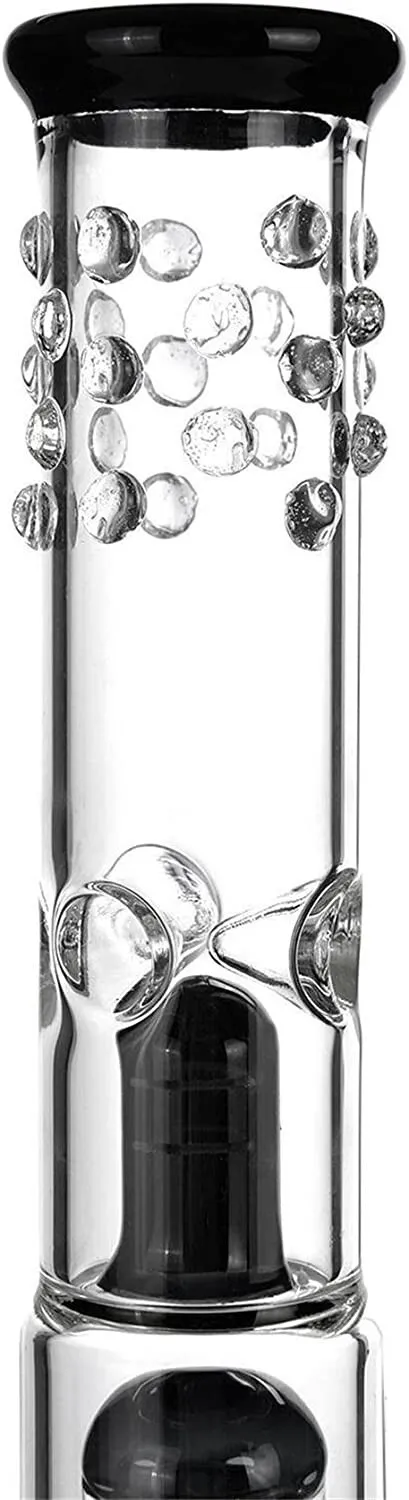 Glass Bong Vase Double Tree Dome Water pipe beaker bubbler | 18.8mm 16inch