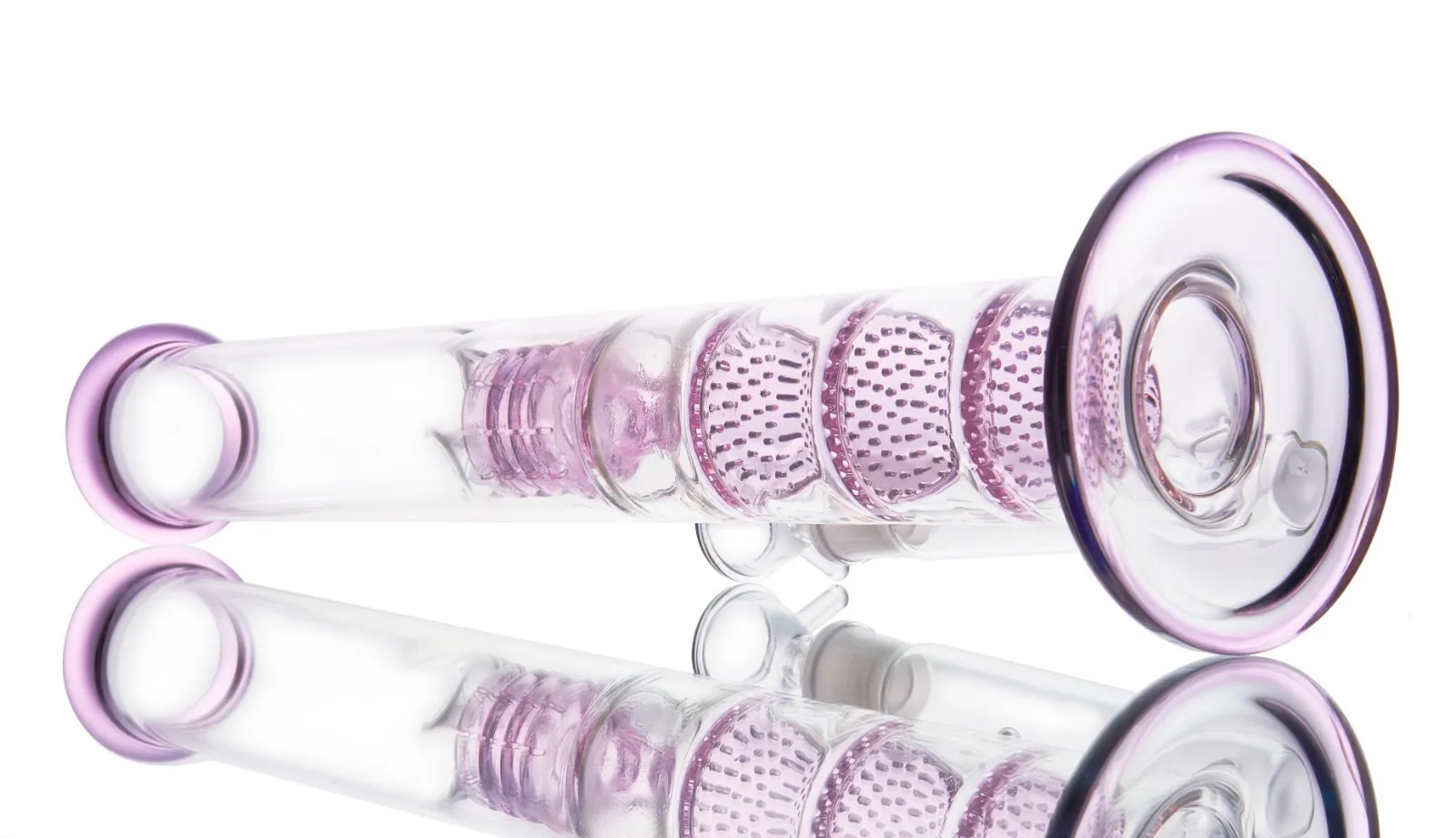 Three Layers Glass Bongs Water Pipe | 18.8mm 17inch - RORA
