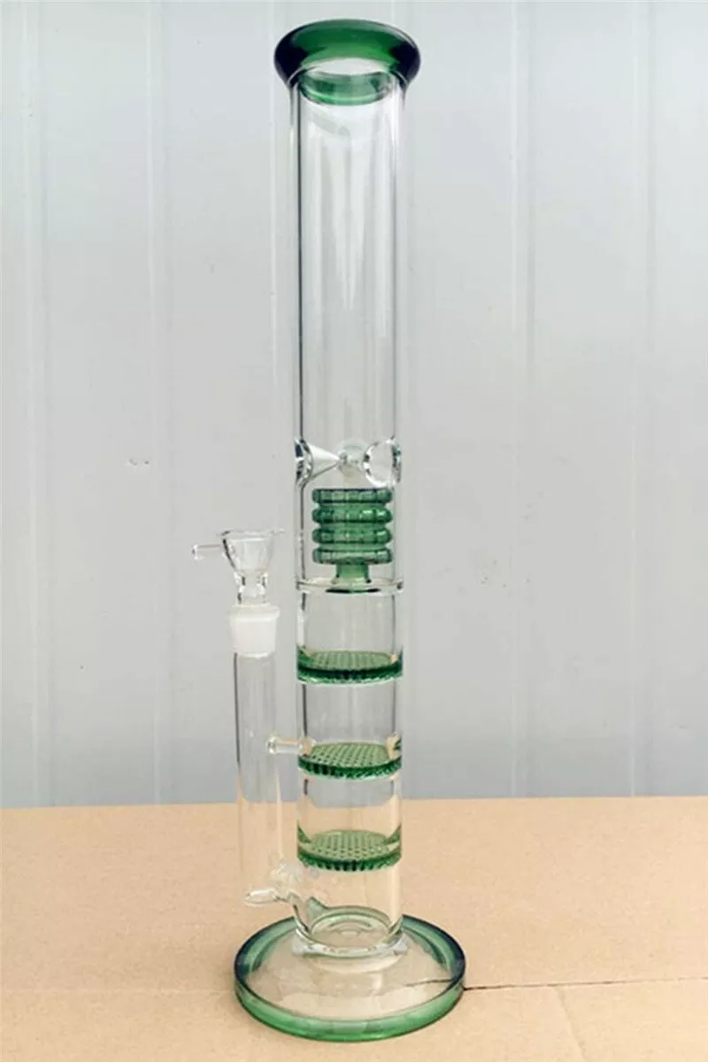 Three Layers Glass Bongs Water Pipe | 18.8mm 17inch - RORA