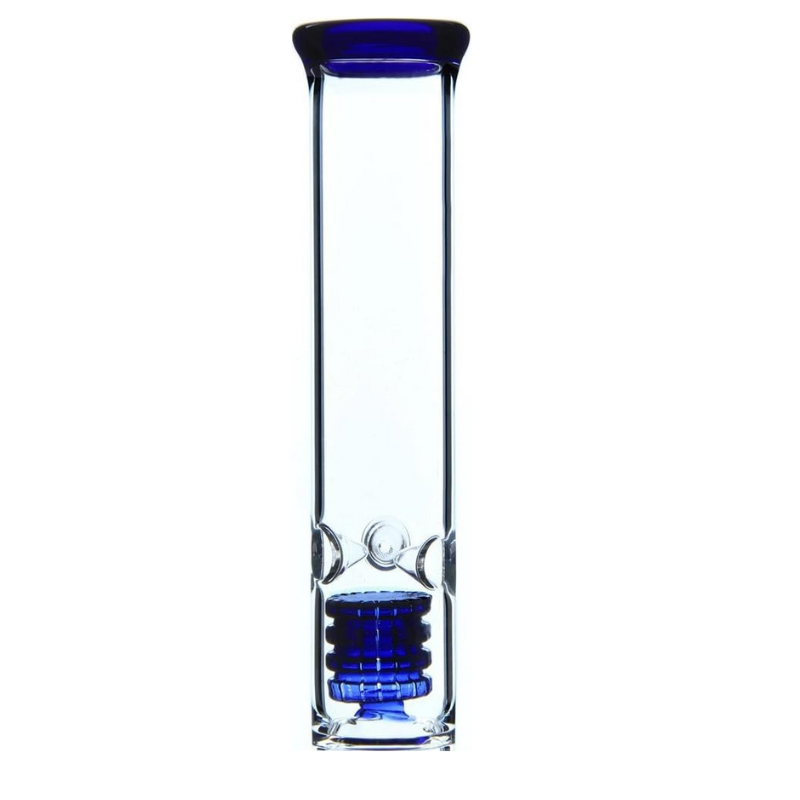 Blue Three Layers Glass Bongs Water Pipe | 18.8mm 17inch