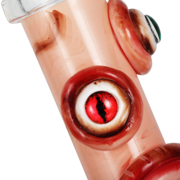 3D Monster Mouth Glass Bong Wacky Water Pipe 10 Inch