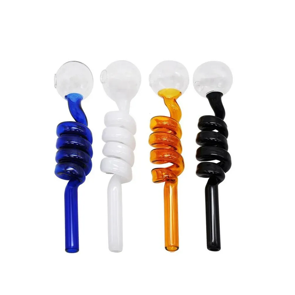 colorful Glass Oil Burner Pipe Smoking Water Pipes Bong Accessories 5.5 In