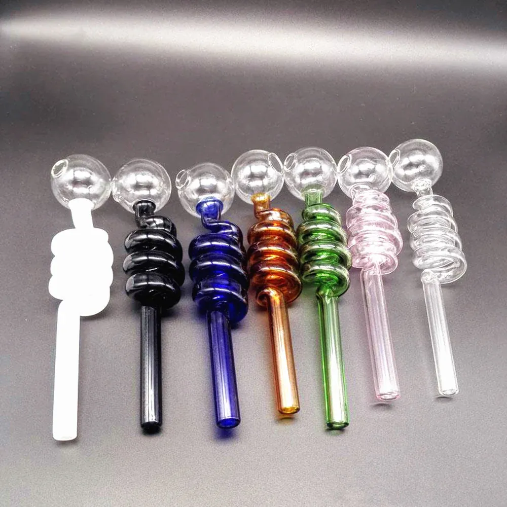 colorful Glass Oil Burner Pipe Smoking Water Pipes Bong Accessories 5.5 In