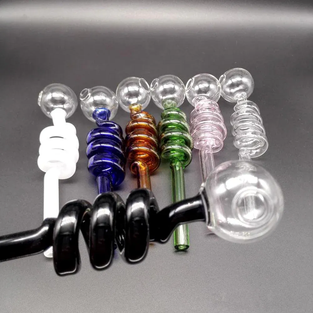 colorful Glass Oil Burner Pipe Smoking Water Pipes Bong Accessories 5.5 In