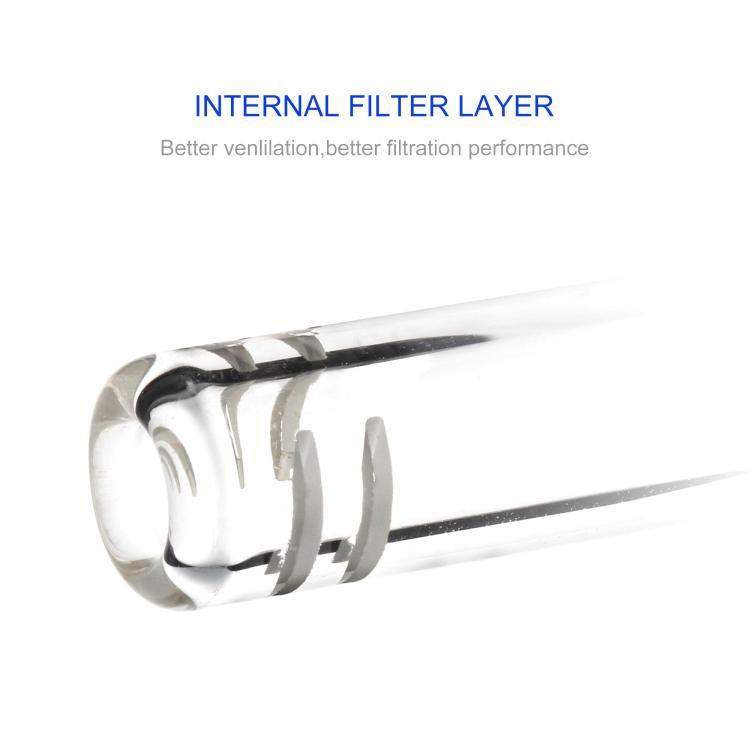 Clear Glass Bong Smoking Water Pipe Beaker Bubbler