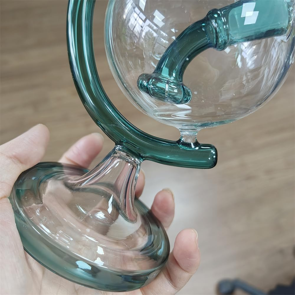 Green Globe Glass Bong Dab Rig | 7 Inches