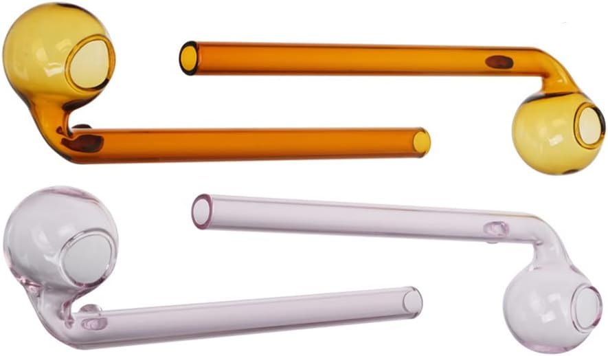 6Inch Colorful Sweet Puff Glass Oil Burner Pipe Spoon For Smoking Accessories