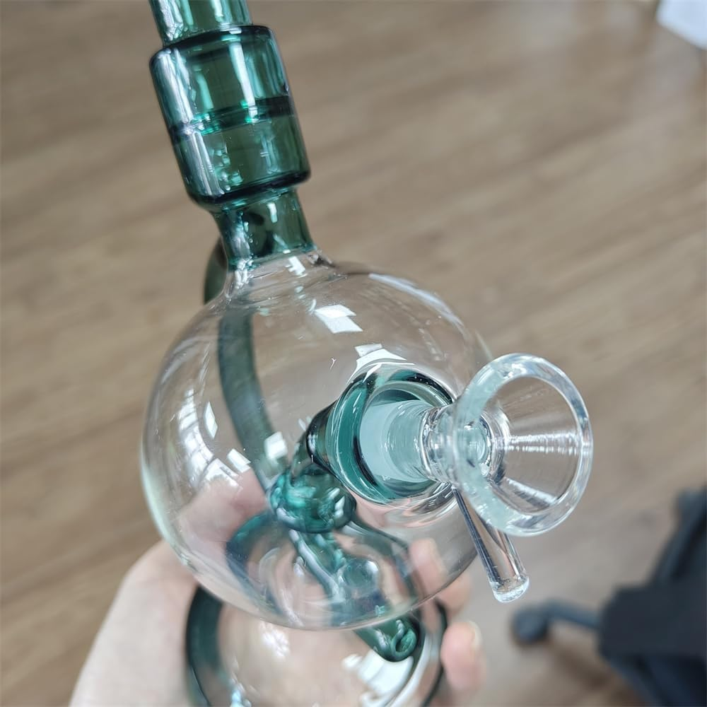 Green Globe Glass Bong Dab Rig | 7 Inches