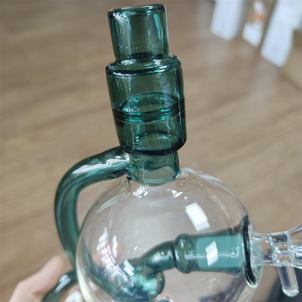 Green Globe Glass Bong Dab Rig | 7 Inches