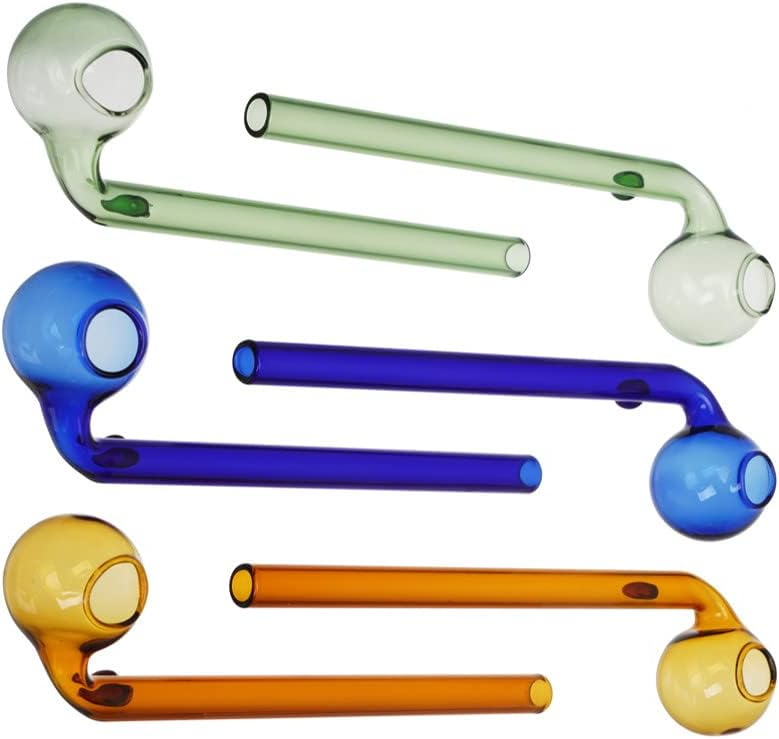 6Inch Colorful Sweet Puff Glass Oil Burner Pipe Spoon For Smoking Accessories