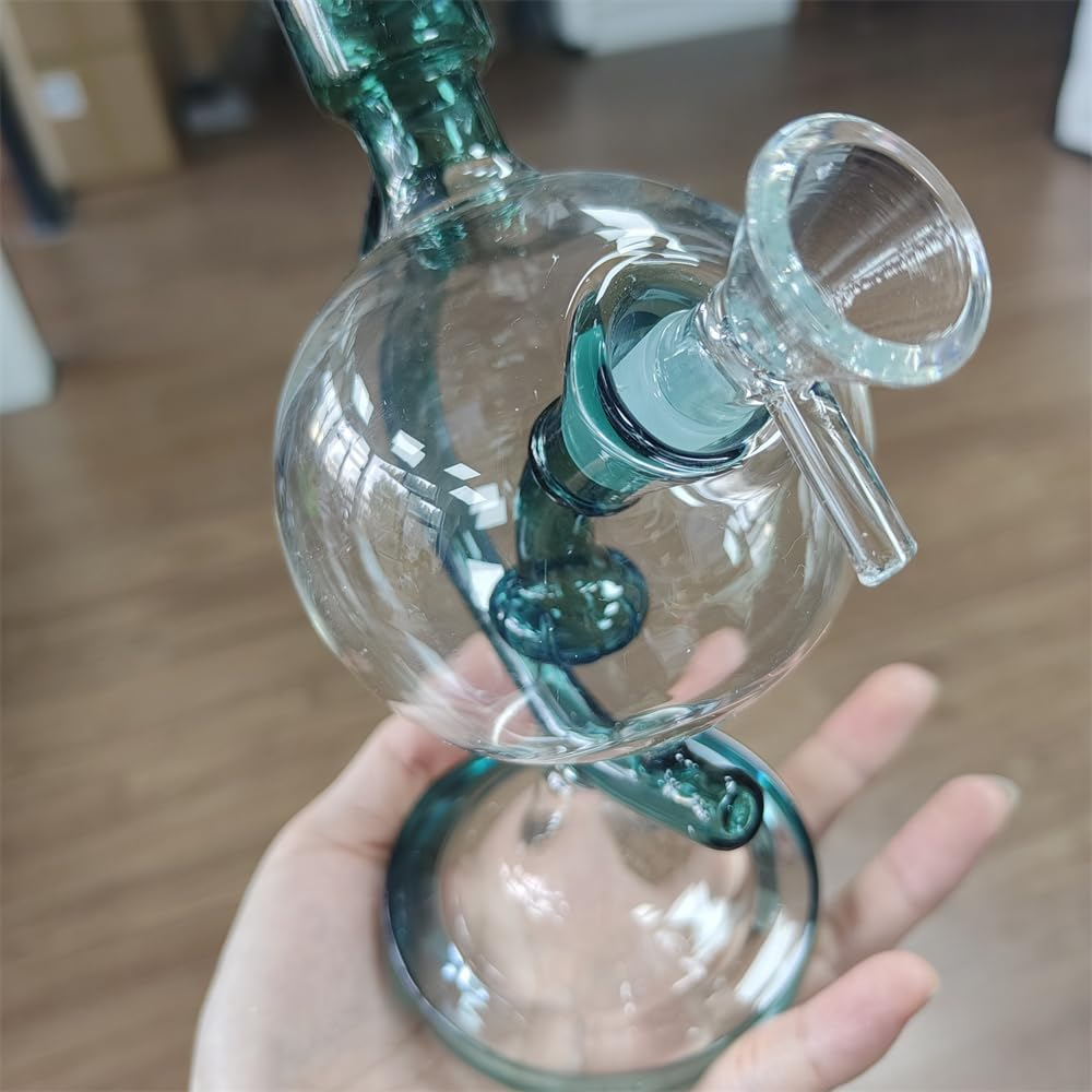 Green Globe Glass Bong Dab Rig | 7 Inches