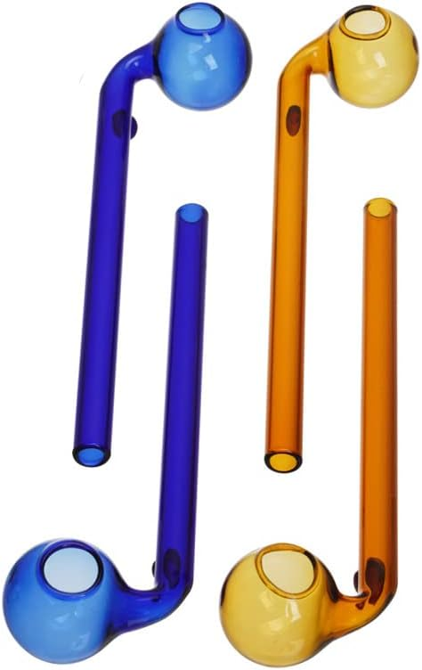 6Inch Colorful Sweet Puff Glass Oil Burner Pipe Spoon For Smoking Accessories