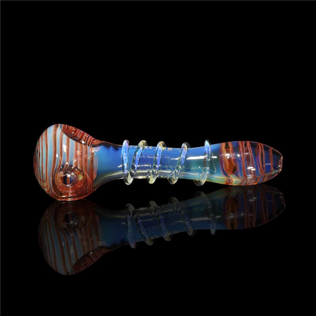 4.7Inch Colourful Glass Pipe Mini Striped Glass Bong Smoking Sweet Puff