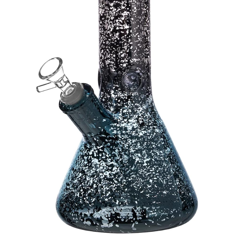 13.8Inch Black Glass Bong Glass Water Pipe Dab Rig For Smking - RORA