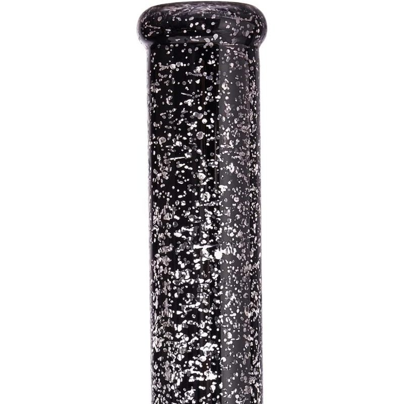 13.8Inch Black Glass Bong Glass Water Pipe Dab Rig For Smking - RORA