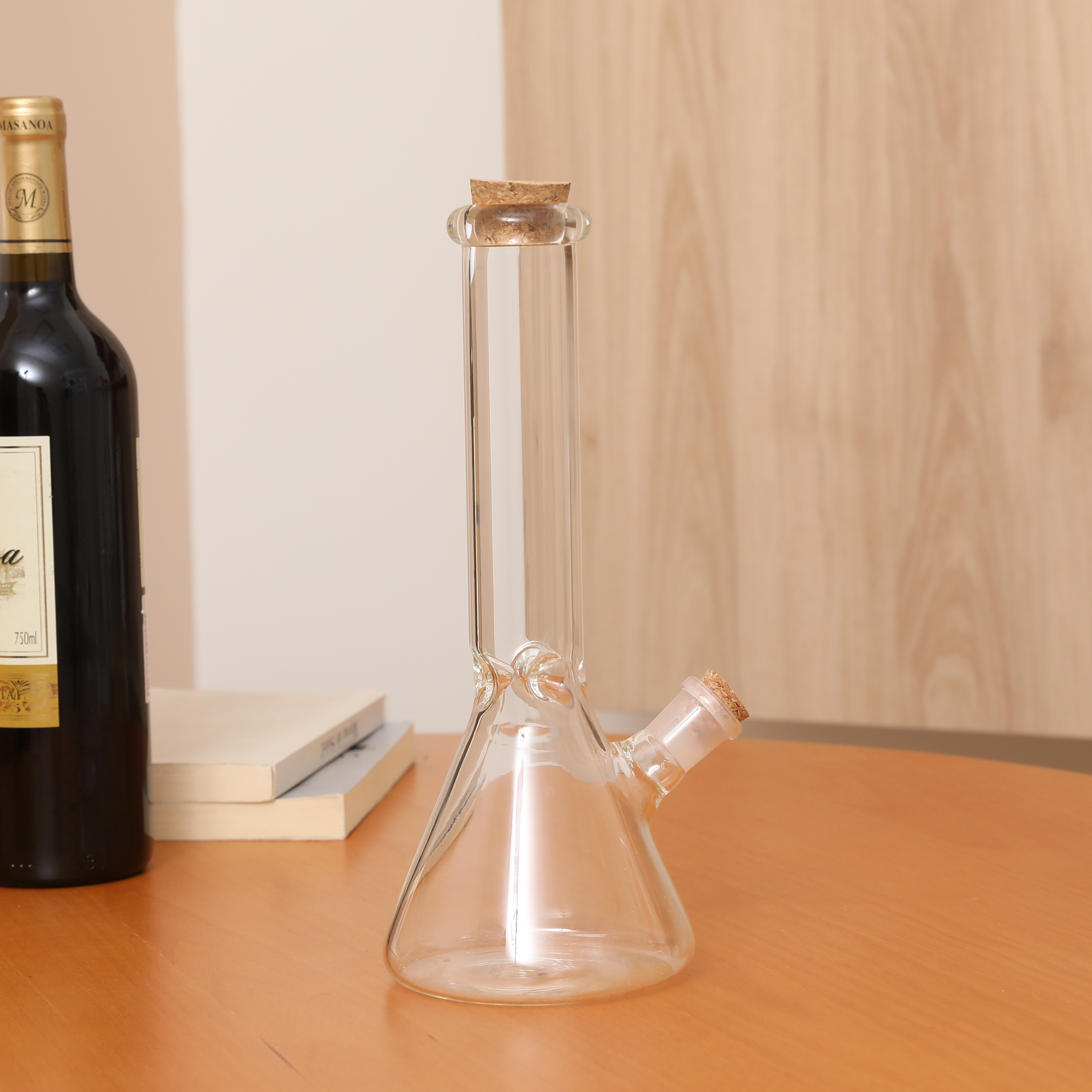 10 Inch Transparent mushrooms Glass Bong Water Pipe Beaker Bubbler - RORA