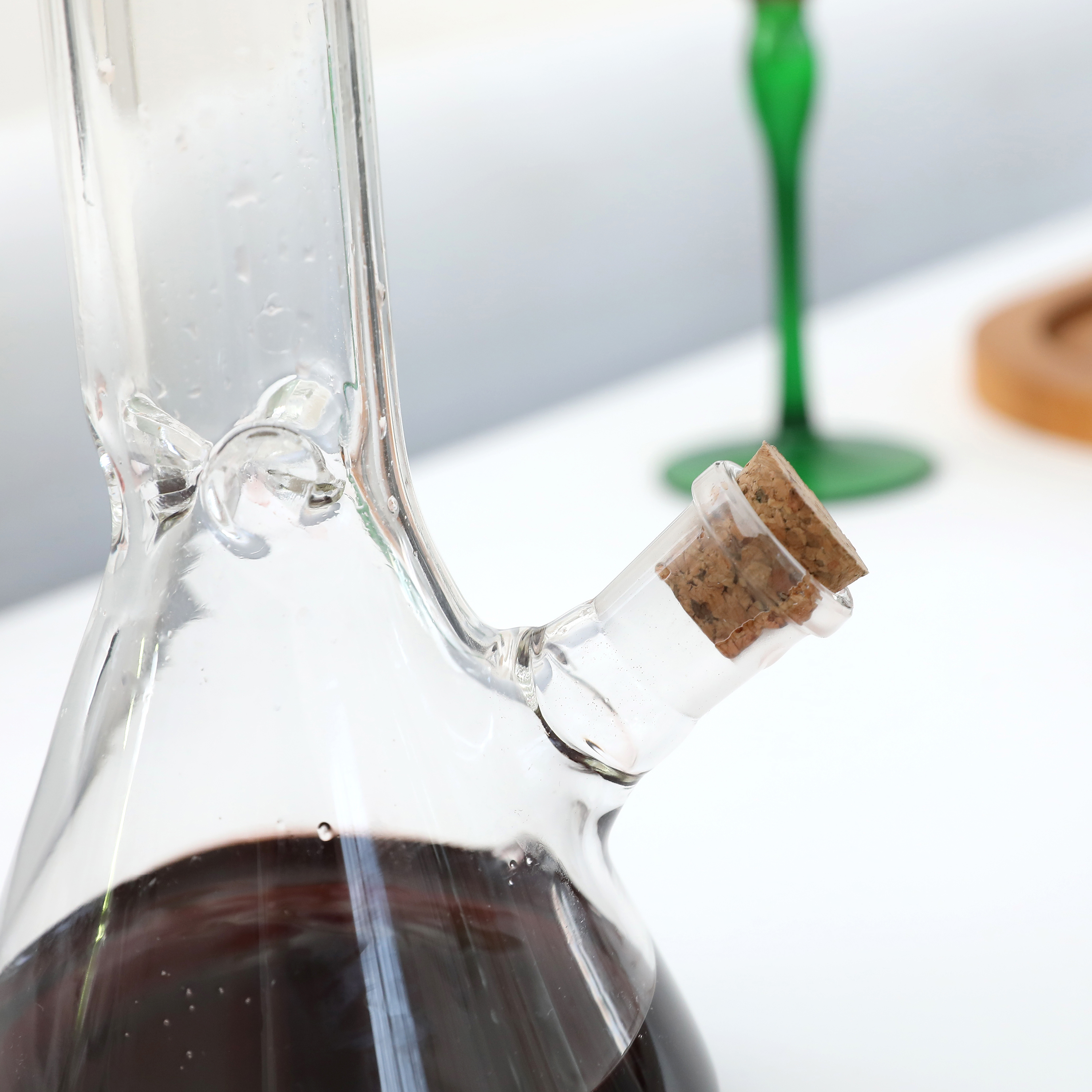 10 Inch Transparent mushrooms Glass Bong Water Pipe Beaker Bubbler - RORA